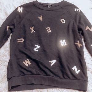 Alphabet sweatshirt forever21